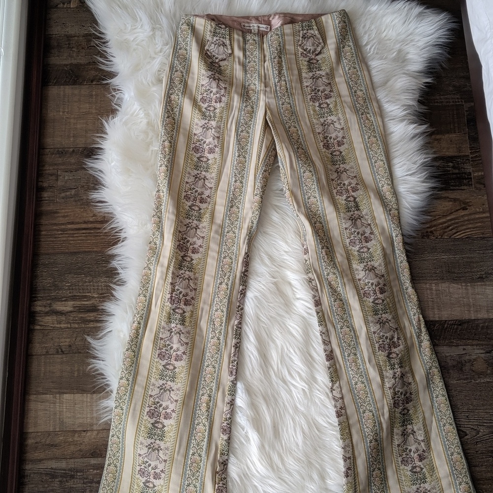 Embroidered High Rise Nanette Lepore Pants Size 2